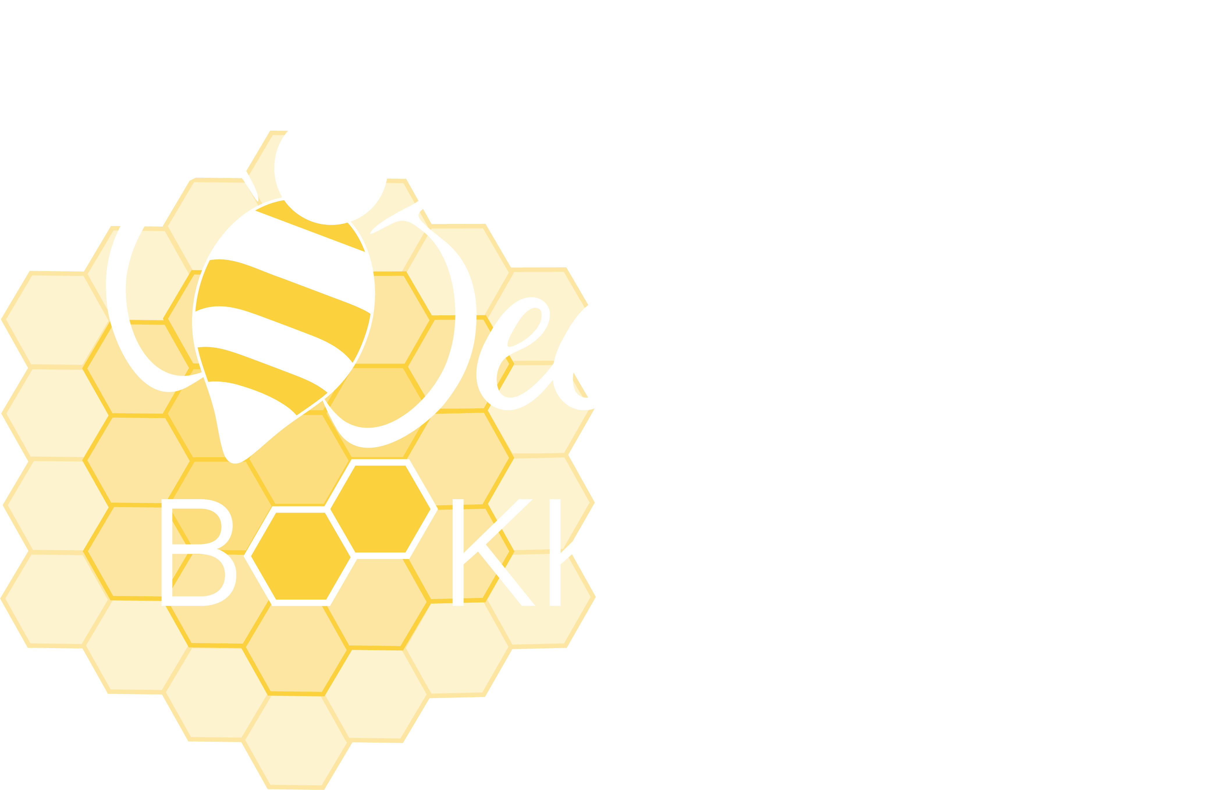 Bee-Lieve Bookkeeping Logo in White